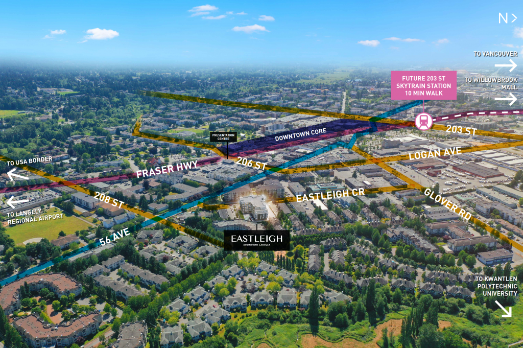Eastleigh is a brand new six-storey collection of contemporary condominium homes coming soon to Downtown Langley, an engaged and inviting urban neighbourhood.